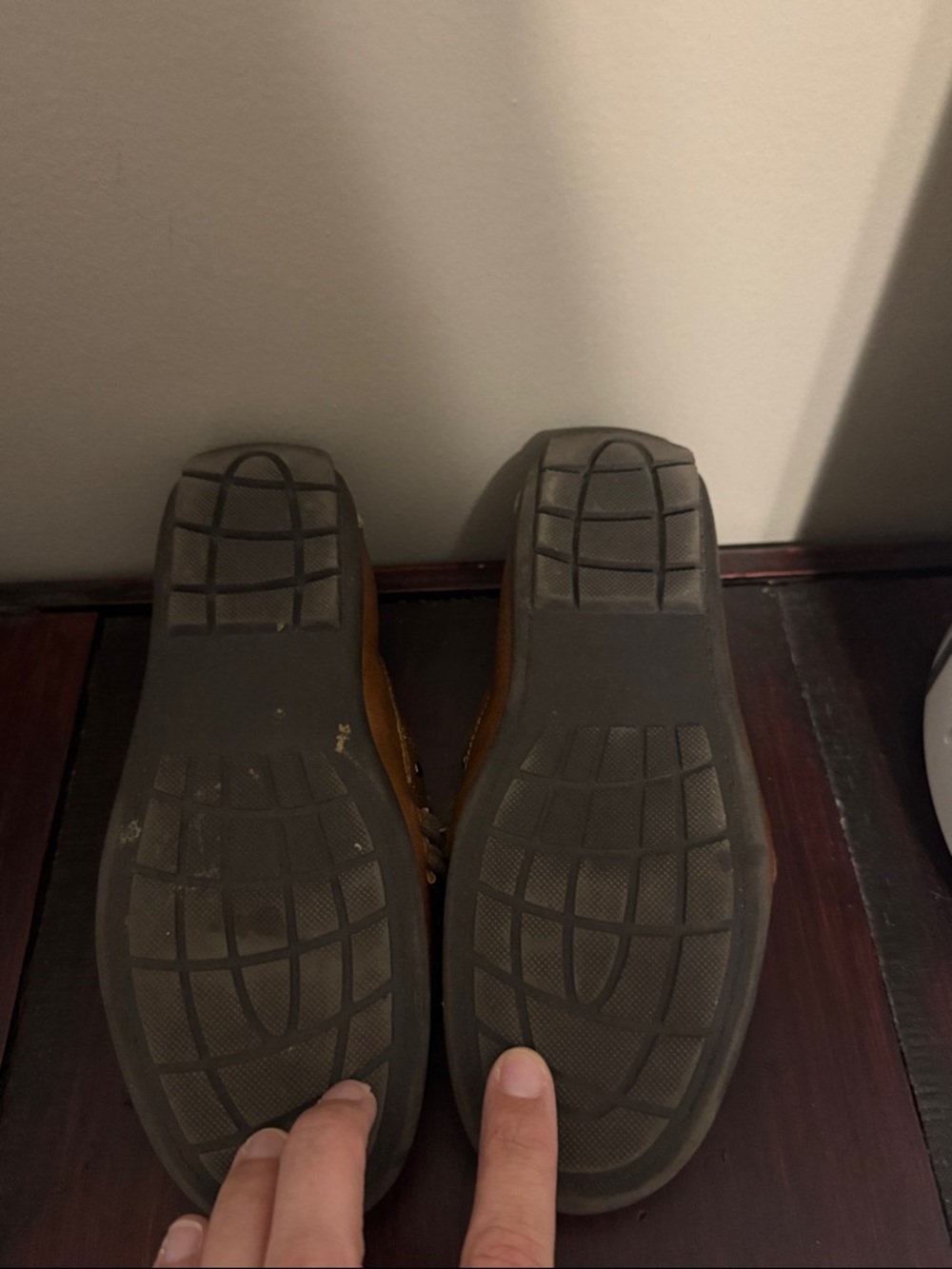 Steve Madden Tan Leather Kids Boys Slip-On Loafers with Striped Band - Picture 7 of 7